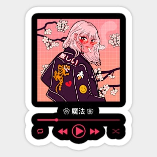 Stylish Anime Girl Sticker